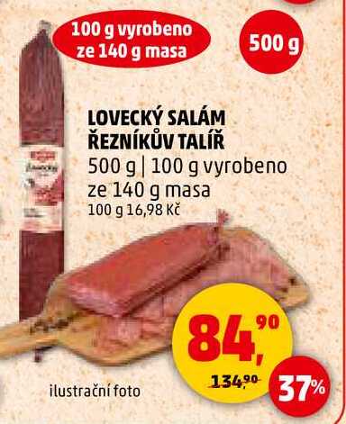 LOVECKÝ SALÁM ŘEZNÍKŮV TALÍŘ, 500 g