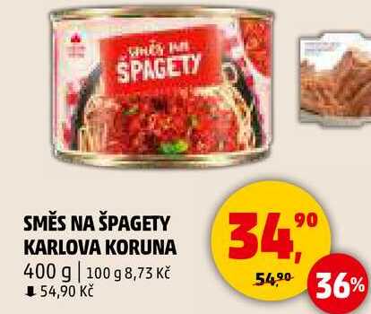 SMĚS NA ŠPAGETY KARLOVA KORUNA, 400 g 