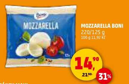 MOZZARELLA BONI, 220/125 g 