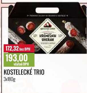 KOSTELECKÉ TRIO 3x180g 