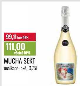 MUCHA SEKT nealkoholické, 0,75l