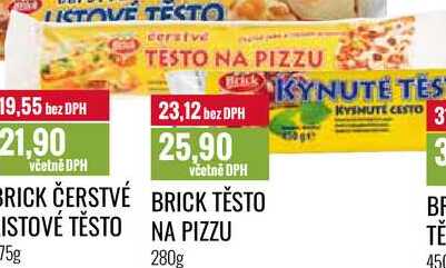 BRICK TĚSTO NA PIZZU 280g 