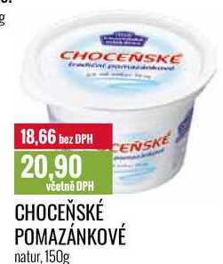 CHOCEŇSKÉ POMAZÁNKOVÉ natur, 150g 