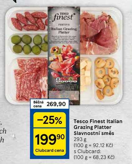 Tesco Finest Italian Grazing Platter Slavnostní směs, 293g