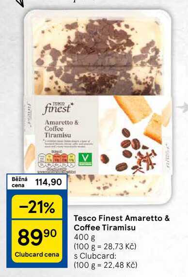 Tesco Finest Amaretto & Coffee Tiramisu, 400 g