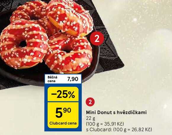 Mini Donut s hvězdičkami, 22 g 