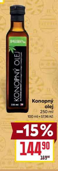 Konopný olej 250 ml 