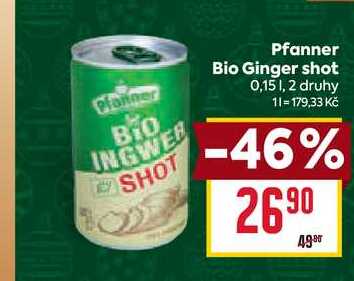 Pfanner Bio Ginger shot 0,15l