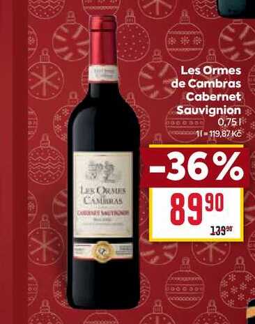 Les Ormes de Cambras Cabernet Sauvignion 0,75l