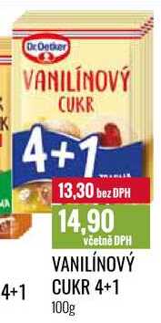 VANILÍNOVÝ CUKR 4+1 100g 