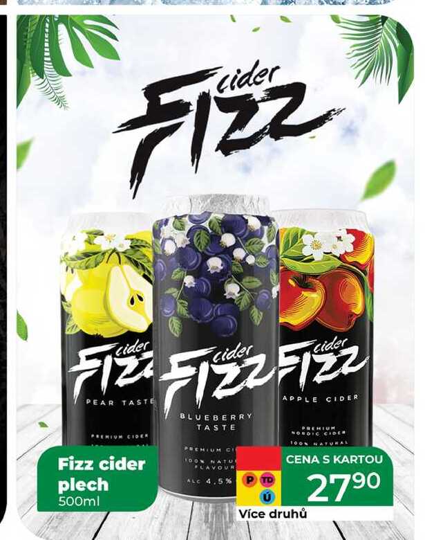 Fizz cider plech 500ml 