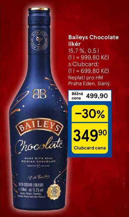 Baileys Chocolate likér 15,7%, 0,5 l