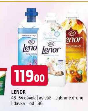 lenor 48-64 dávek aviváž vybrané druhy