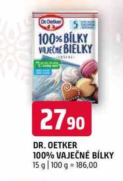 Dr.Oetker vaječné bílky 100% 15g