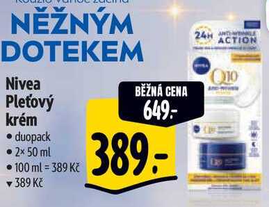 Nivea Pleťový krém, 2x 50 ml 