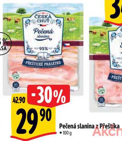 Pečená slanina z Přeštíka, 100 g