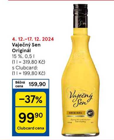 Vaječný Sen Originál 15 %, 0,5 l