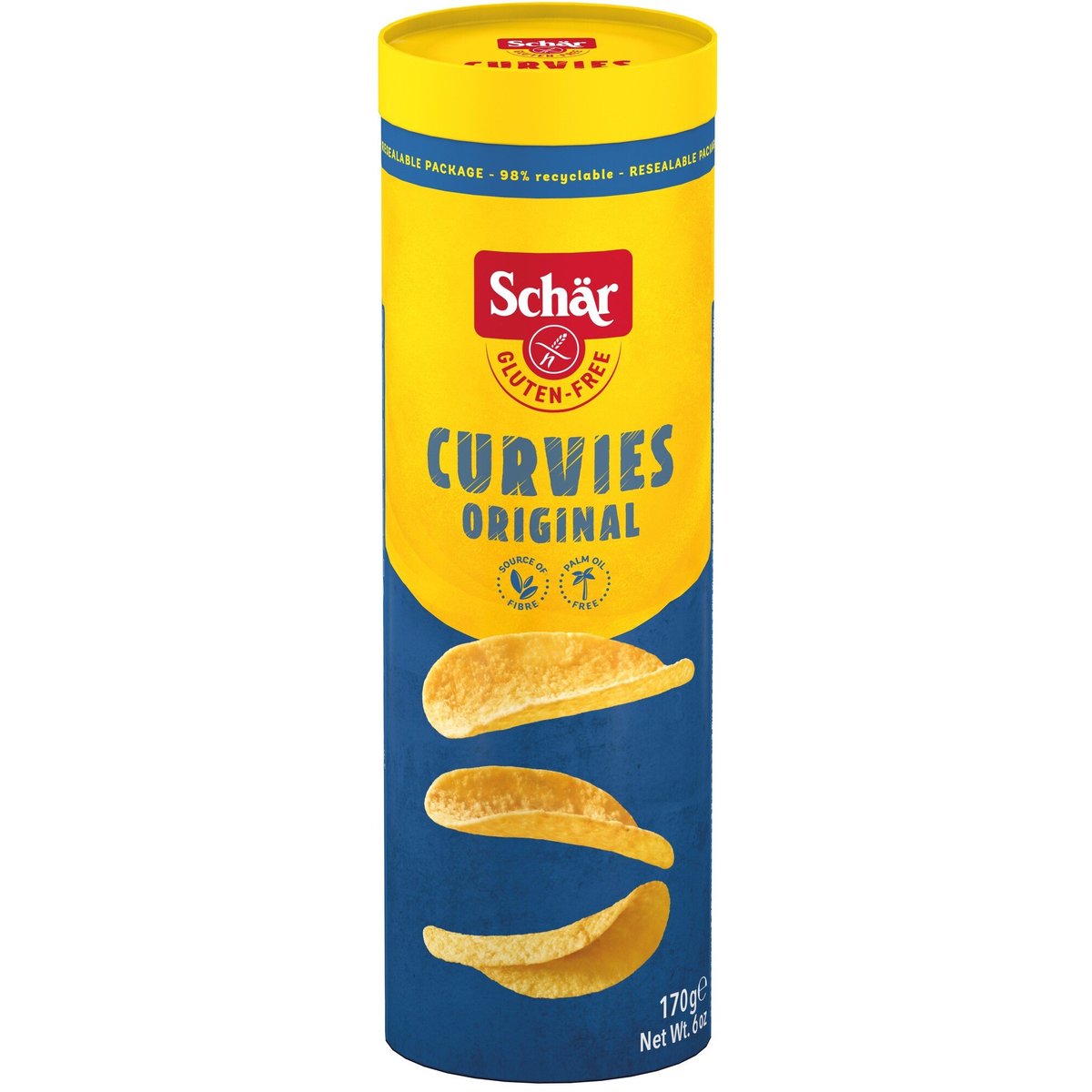 Schär Bezlepkové chipsy Curvies original