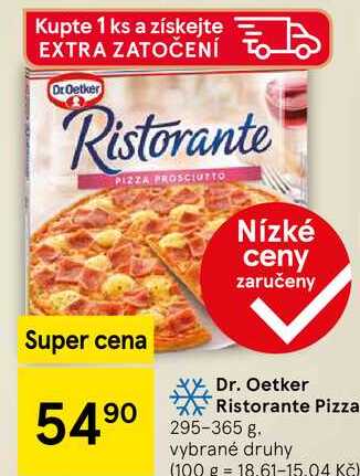 Dr. Oetker Ristorante Pizza, 295-365 g. vybrané druhy 