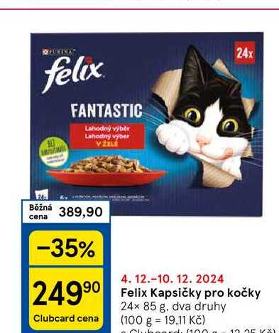 Felix Kapsičky pro kočky, 24x 85 g