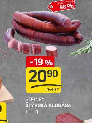 ŠTÝRSKÁ KLOBÁSA 100 g 