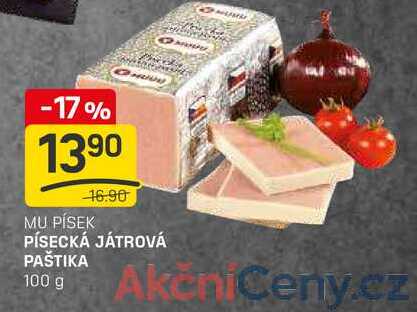 PÍSECKÁ JÁTROVÁ PAŠTIKA 100g