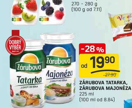 ZÁRUBOVA TATARKA, ZÁRUBOVA MAJONÉZA 225 ml 