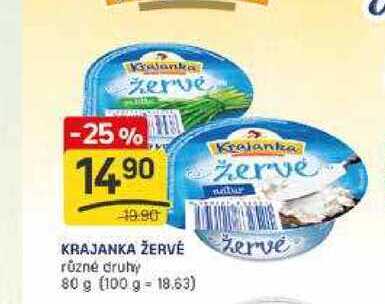 KRAJANKA ŽERVÉ různé druhy 80 g  