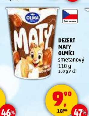 DEZERT MATY OLMÍCI smetanový, 110 g 