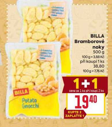 BILLA Bramborové noky 500 g 