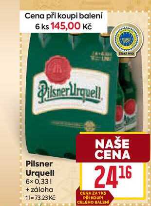 Pilsner Urquell 6x 0,33l 