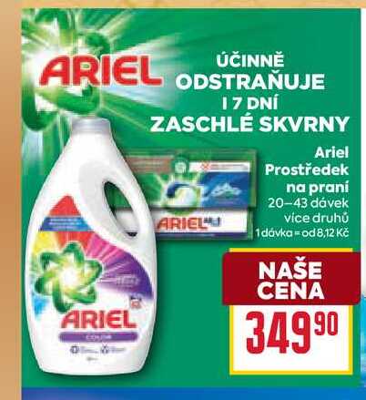 Ariel Prostředek na praní 20-43 dávek