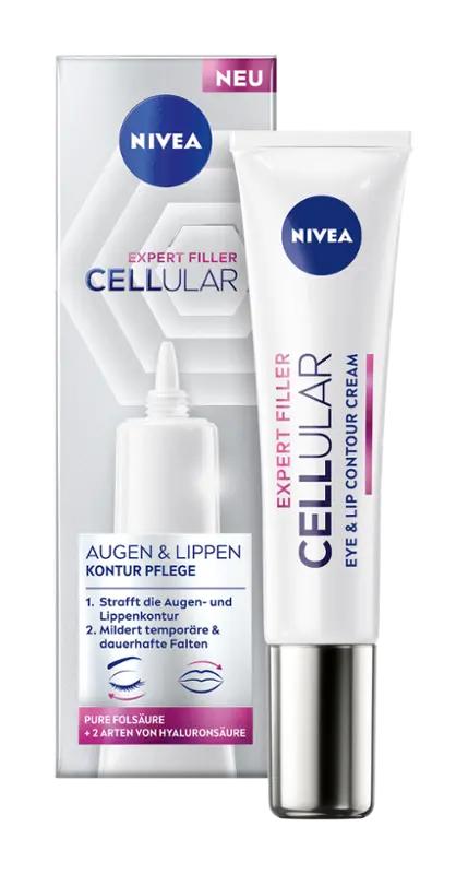 NIVEA Zpevňující oční krém Hyaluron Cellular Filler, 15 ml