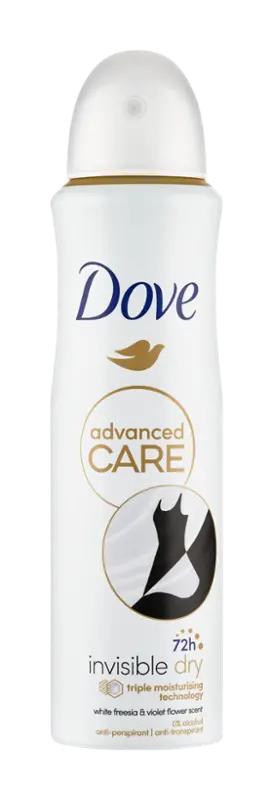 Dove Antiperspirant sprej pro ženy Care Invisible Dry, 150 ml