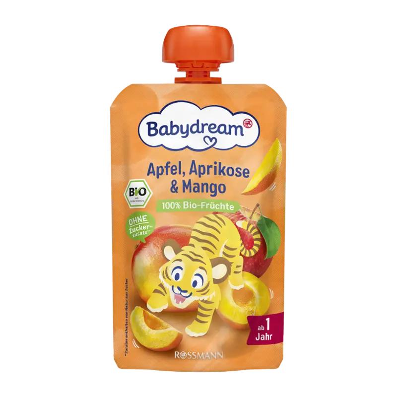 Babydream BIO ovocný příkrm jablko, meruňka a mango, 100 g