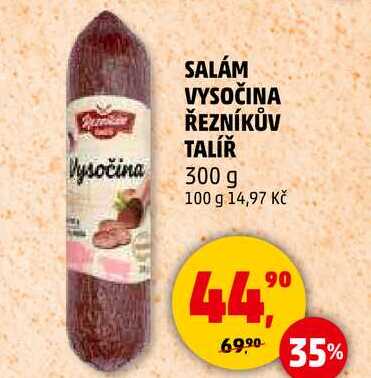 SALÁM VYSOČINA ŘEZNÍKŮV TALÍŘ, 300 g 