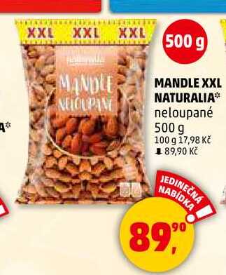 MANDLE XXL NATURALIA, 500 g