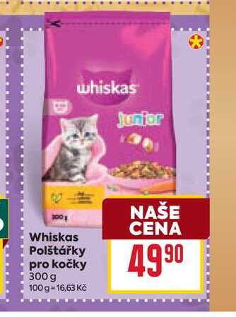 Whiskas Polštářky pro kočky 300 g 