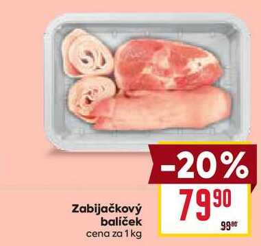 Zabijačkový balíček cena za 1 kg 