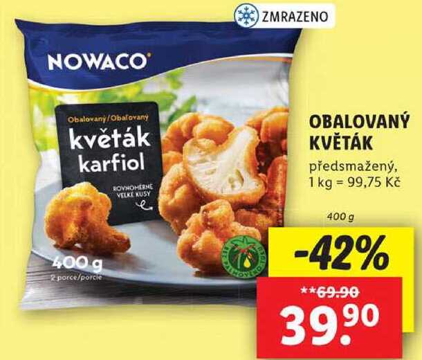 OBALOVANÝ KVĚTÁK, 400 g
