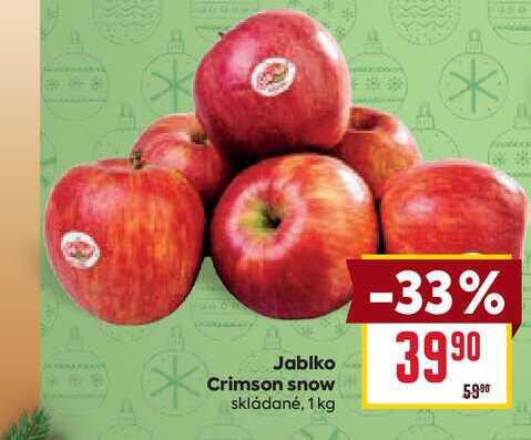 Jablka Crimson snow skládané, 1 kg  