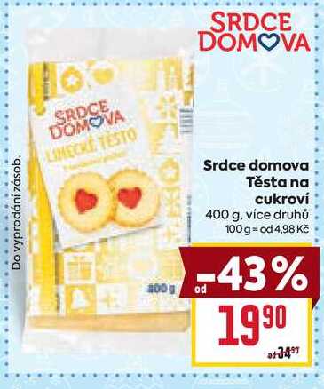 Srdce domova Těsta na cukroví 400 g