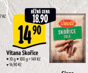   Vitana Skořice • 10 g  