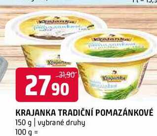 Krajanka tradiční pomazánkové 150 g vybrané druhy