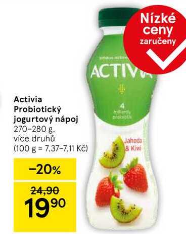 Activia Probiotický jogurtový nápoj, 270-280 g