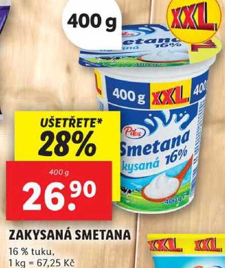 ZAKYSANÁ SMETANA, 400 g