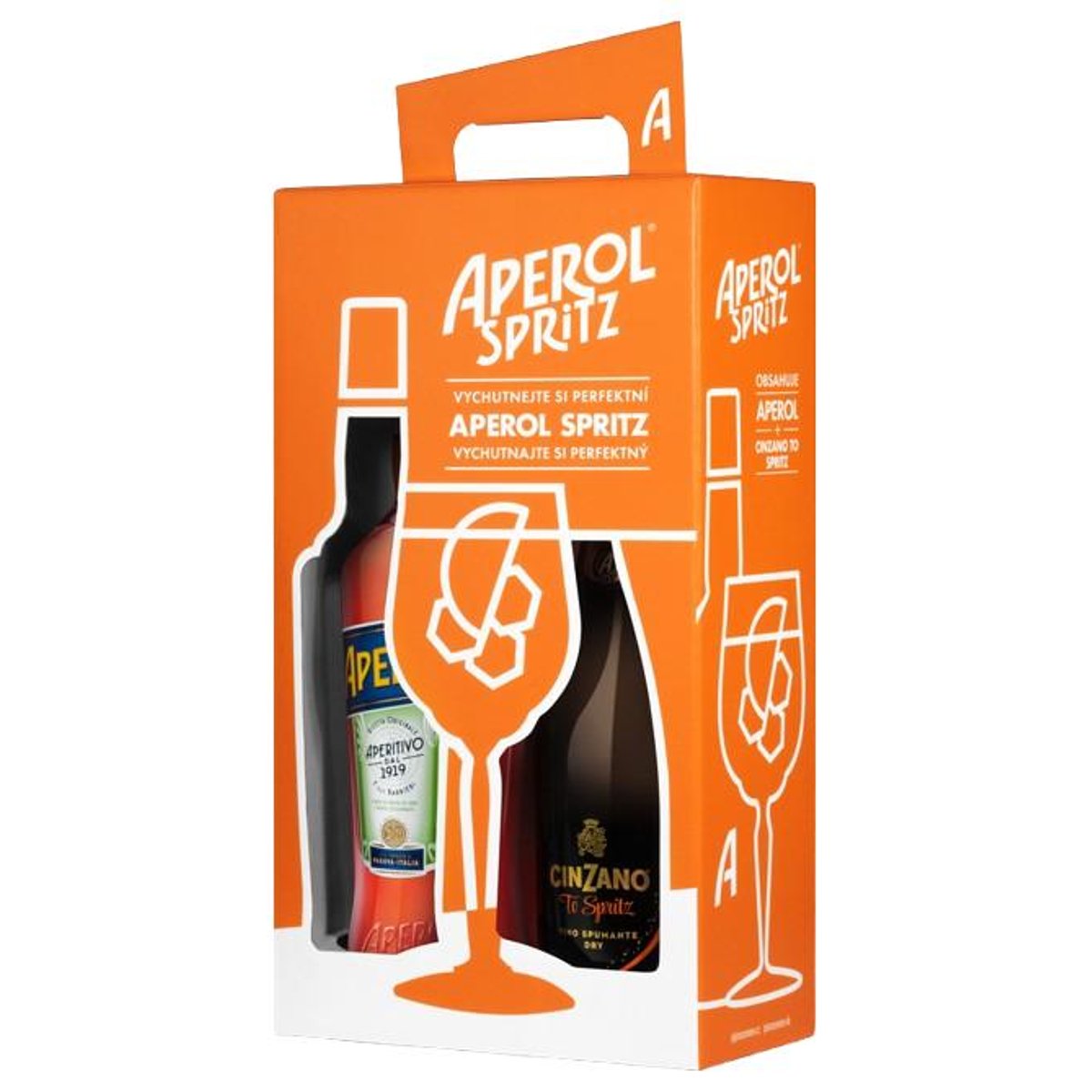 Aperol + Cinzano To-Spritz, dárkové balení