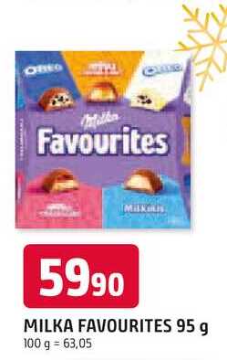 MILKA FAVOURITES 95 g 