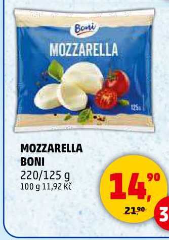 MOZZARELLA BONI, 220/125 g 