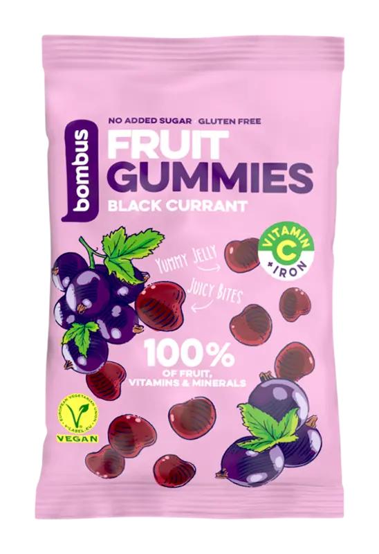 Bombus Ovocné kousky Fruit Gummies černý rybíz, 35 g